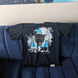 Diamond Co Navy Blue Black Panther Crew Neck Shirt